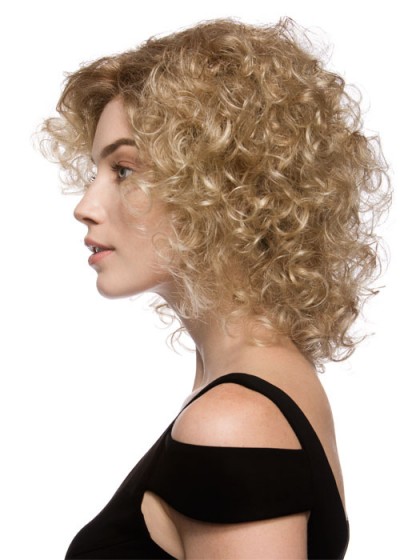 Classic Medium Curly Synthetic Wig