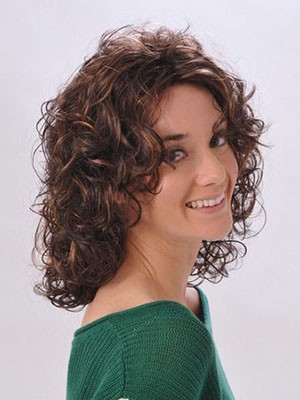 Wavy Capless Medium Synthetic 3/4 Wig