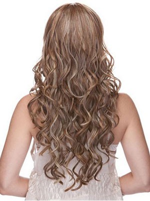 Wavy Capless Long Synthetic 3/4 Wig