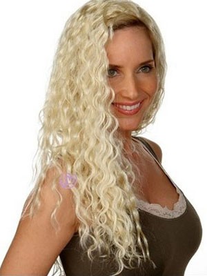 Wavy Capless Long Synthetic 3/4 Wig